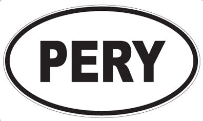 PERY - Oval Sticker