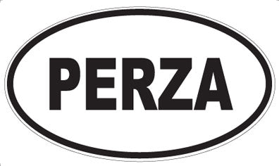PERZA - Oval Sticker