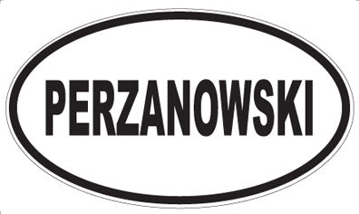 PERZANOWSKI - Oval Sticker