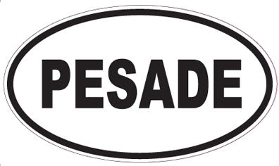 PESADE - Oval Sticker