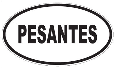 PESANTES - Oval Sticker
