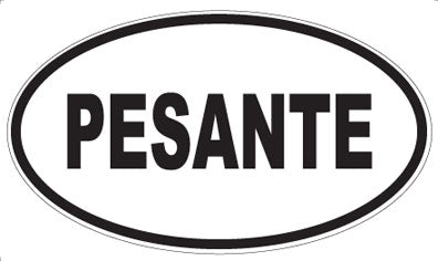 PESANTE - Oval Magnet