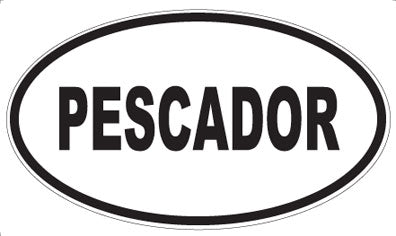 PESCADOR - Oval Magnet