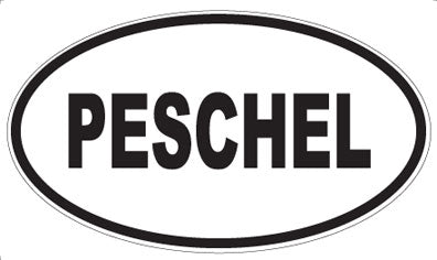 PESCHEL - Oval Sticker
