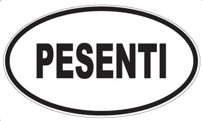 PESENTI - Oval Magnet