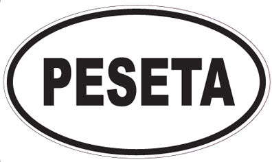 PESETA - Oval Sticker