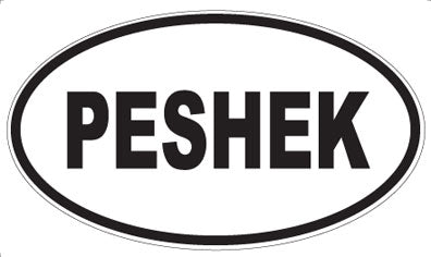 PESHEK - Oval Sticker