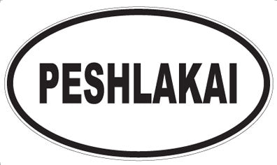 PESHLAKAI - Oval Sticker