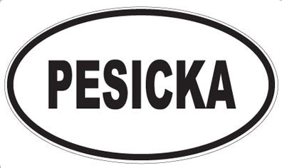 PESICKA - Oval Sticker