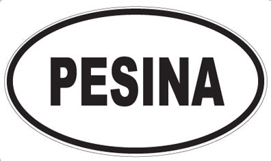 PESINA - Oval Sticker