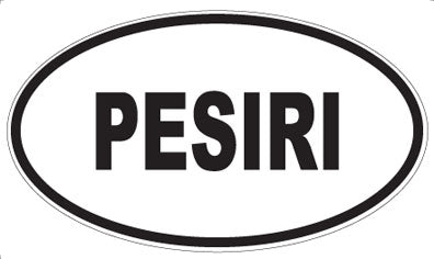 PESIRI - Oval Sticker