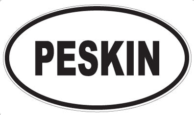 PESKIN - Oval Sticker