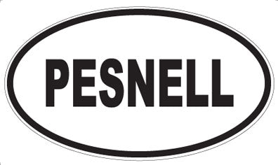 PESNELL - Oval Sticker