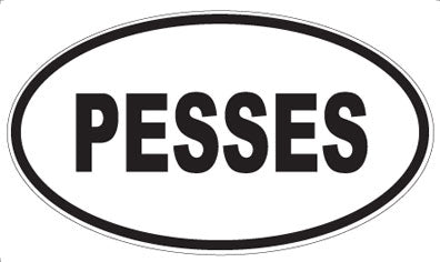 PESSES - Oval Sticker