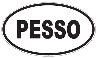 PESSO - Oval Sticker