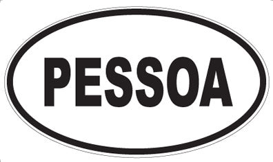 PESSOA - Oval Magnet