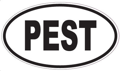 PEST - Oval Sticker