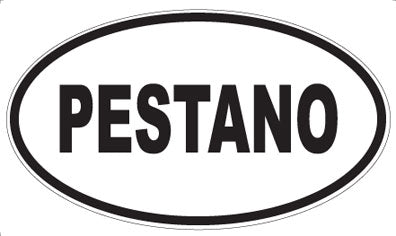 PESTANO - Oval Sticker