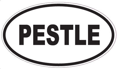 PESTLE - Oval Sticker