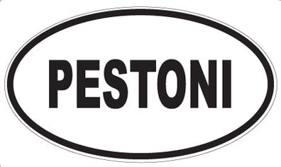 PESTONI - Oval Sticker