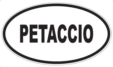 PETACCIO - Oval Magnet