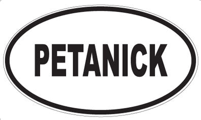 PETANICK - Oval Magnet