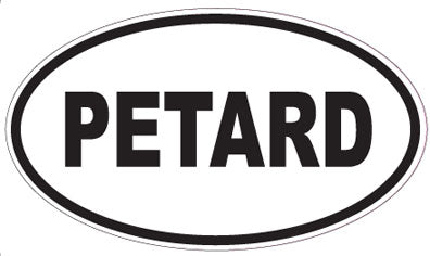 PETARD - Oval Sticker
