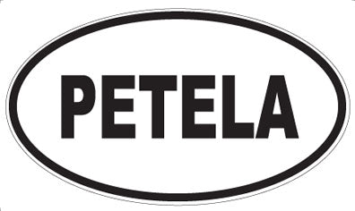 PETELA - Oval Sticker