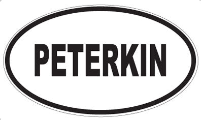 PETERKIN - Oval Sticker
