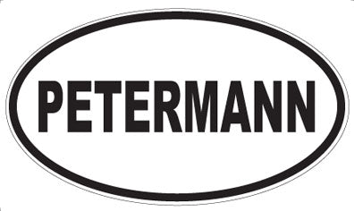 PETERMANN - Oval Sticker