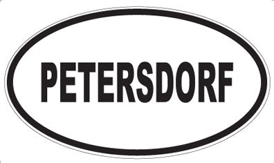 PETERSDORF - Oval Magnet
