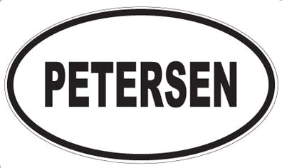 PETERSEN - Oval Sticker