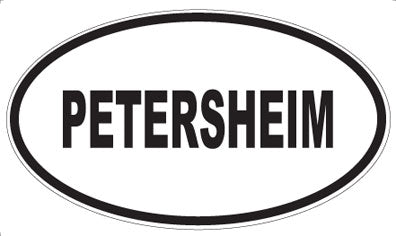 PETERSHEIM - Oval Magnet