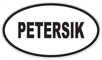 PETERSIK - Oval Sticker