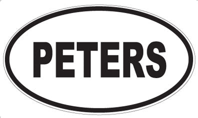 PETERS - Oval Magnet