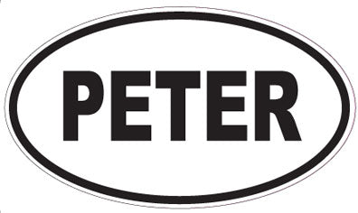 PETER - Oval Magnet