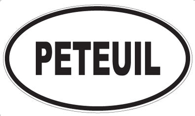 PETEUIL - Oval Sticker