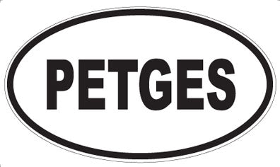 PETGES - Oval Magnet