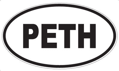 PETH - Oval Magnet