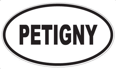PETIGNY - Oval Sticker