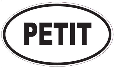 PETIT - Oval Sticker