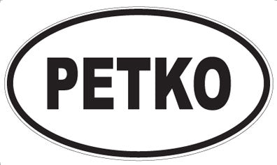 PETKO - Oval Sticker