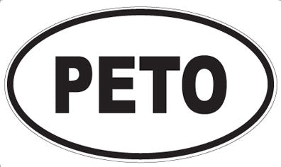 PETO - Oval Sticker