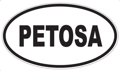 PETOSA - Oval Sticker