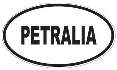PETRALIA - Oval Sticker