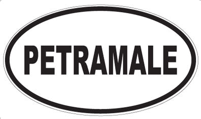 PETRAMALE - Oval Magnet