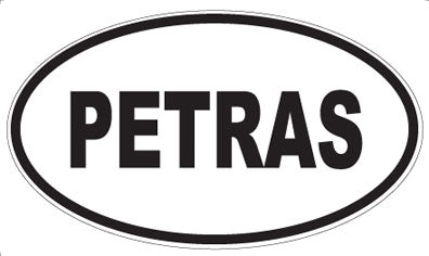 PETRAS - Oval Sticker
