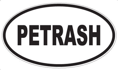 PETRASH - Oval Sticker