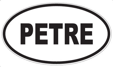PETRE - Oval Sticker
