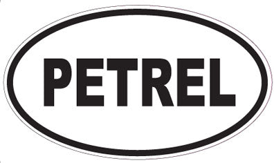 PETREL - Oval Sticker